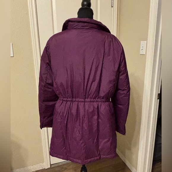 Eileen Fisher Sz XL Extra Large Purple Jacket Coat down puffer long insulated - Picture 12 of 16